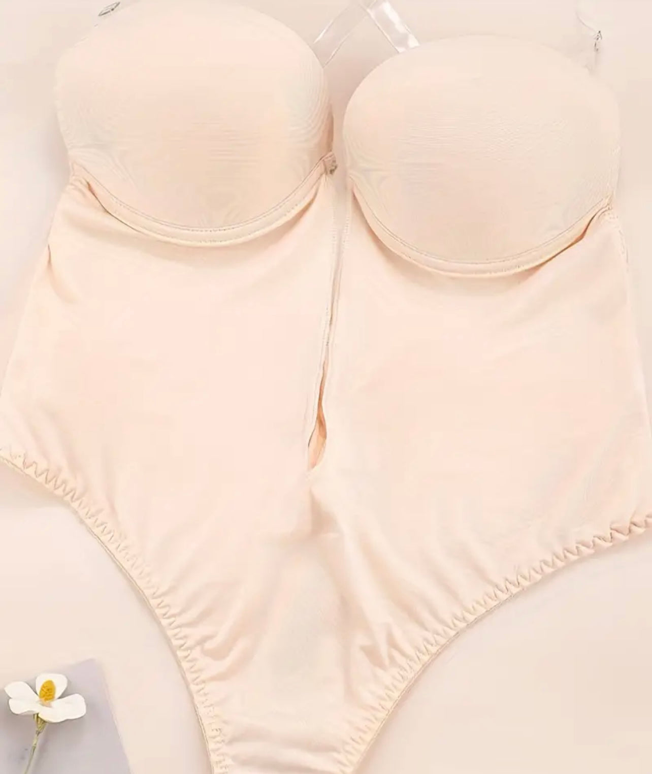 Solid Plunging Shaping Bodysuit