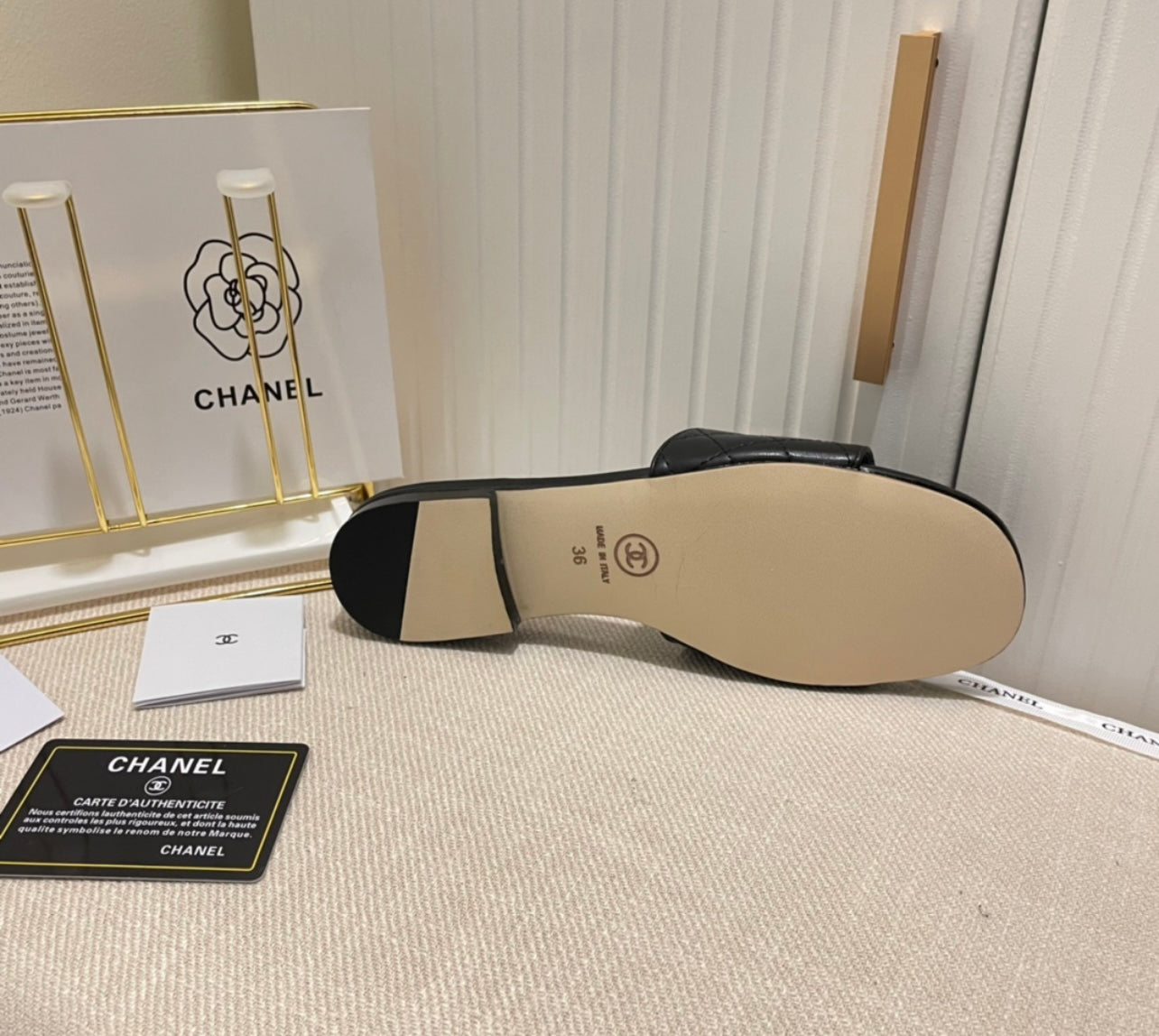 C Logo Sandals