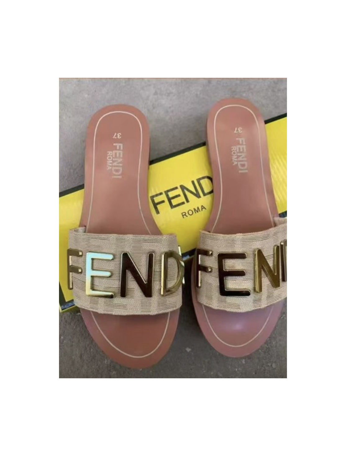 Khaki F-E Sandals