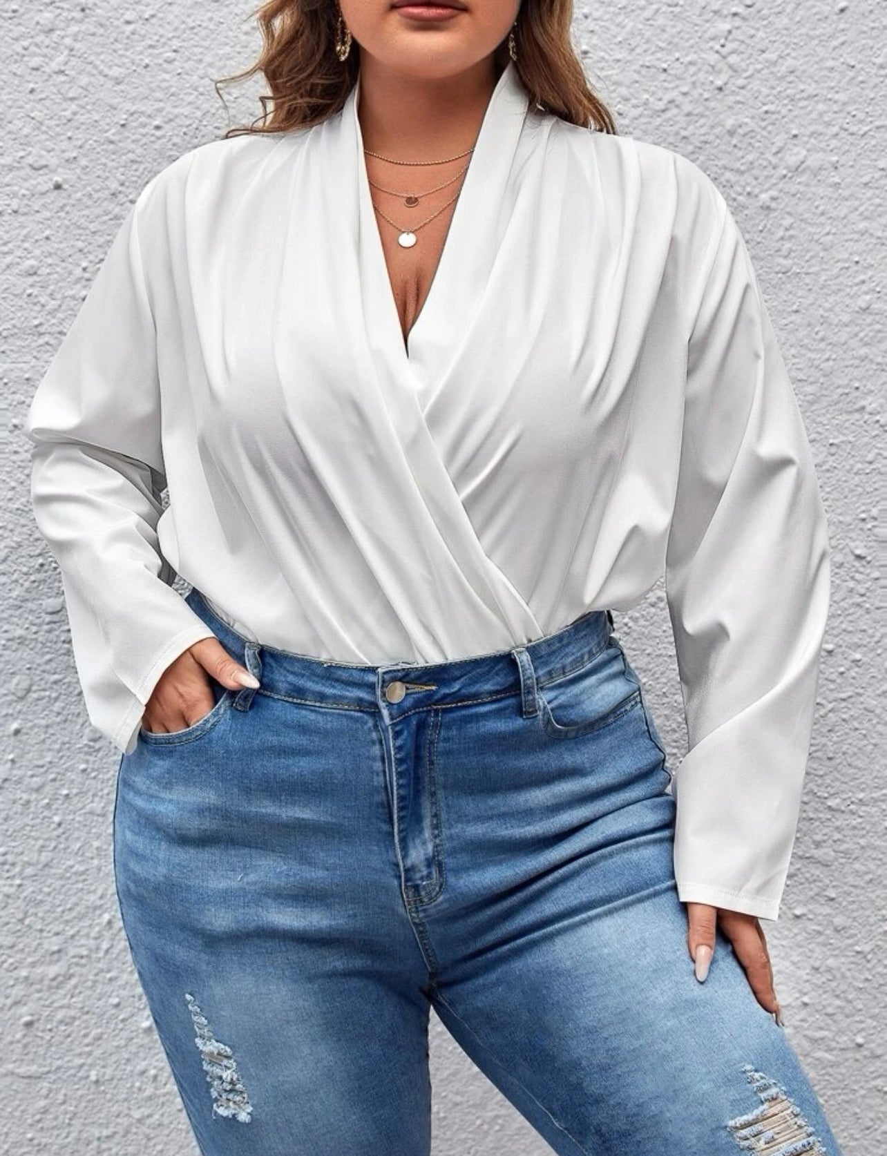 Long Sleeve White Top