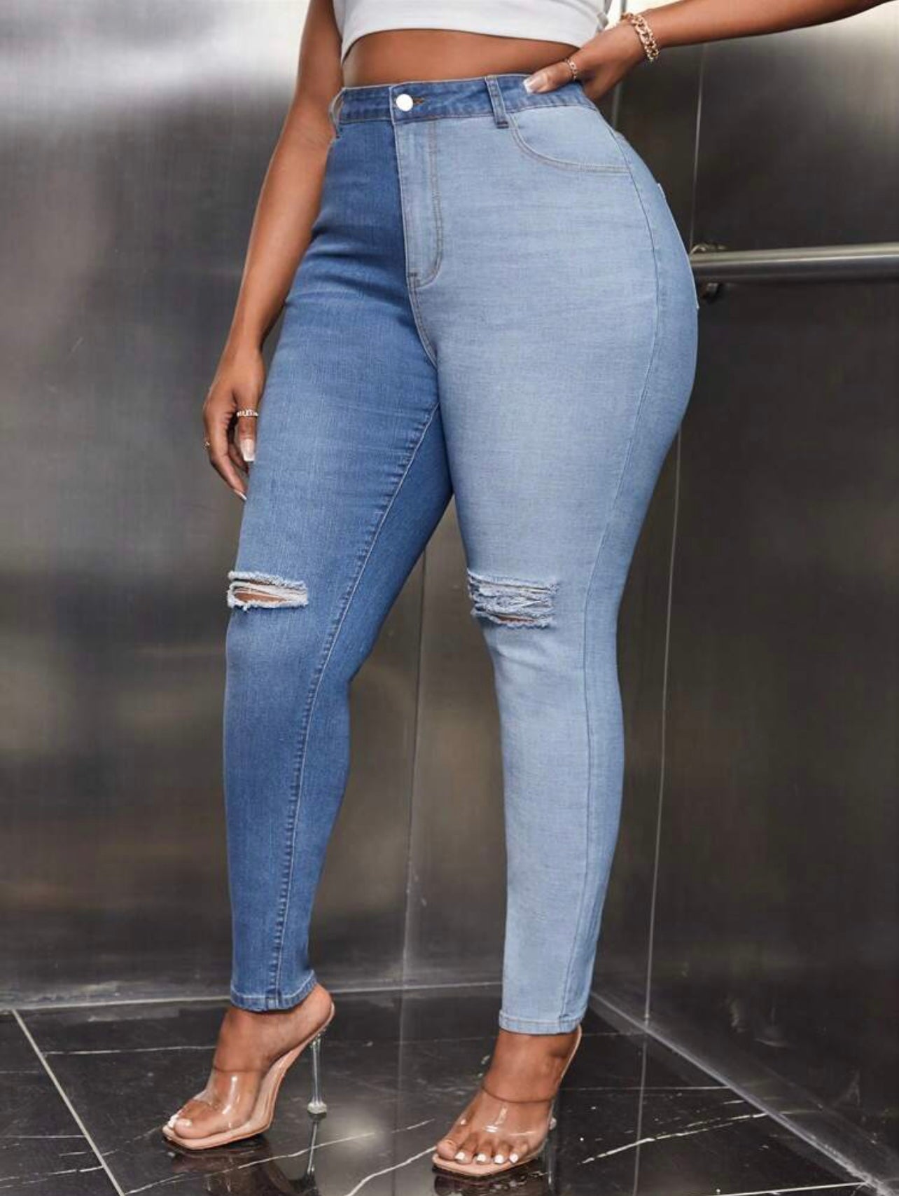 2Toned Plus Size Jeans