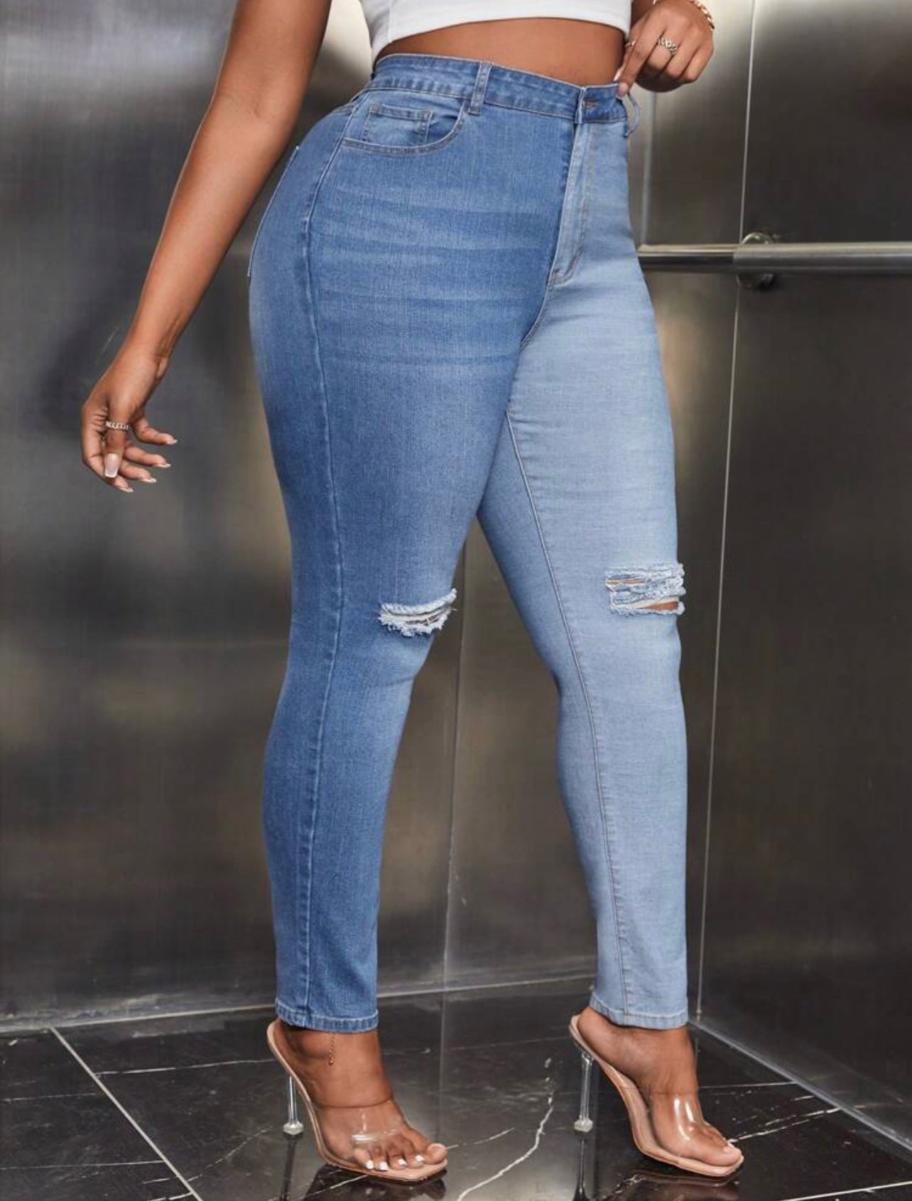 2Toned Plus Size Jeans