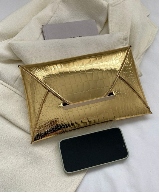 Metallic Envelope Clutch