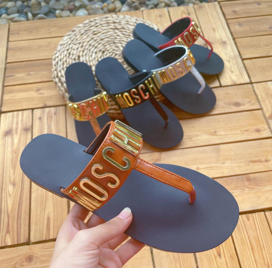 M Logo Sandals