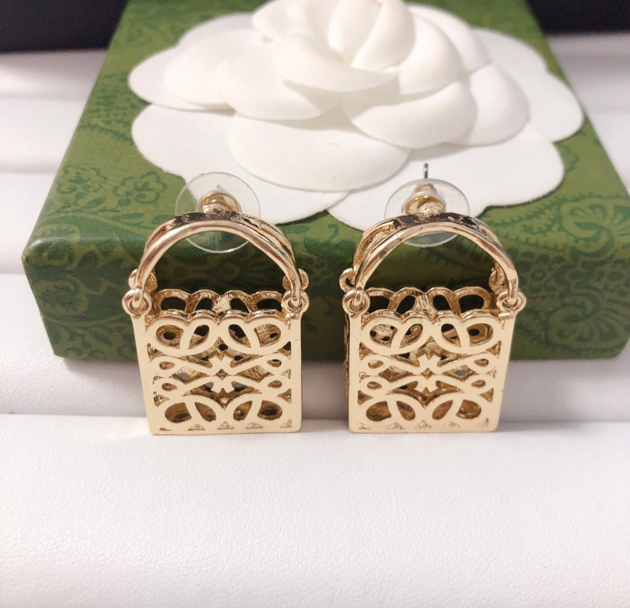 L Logo Earrings