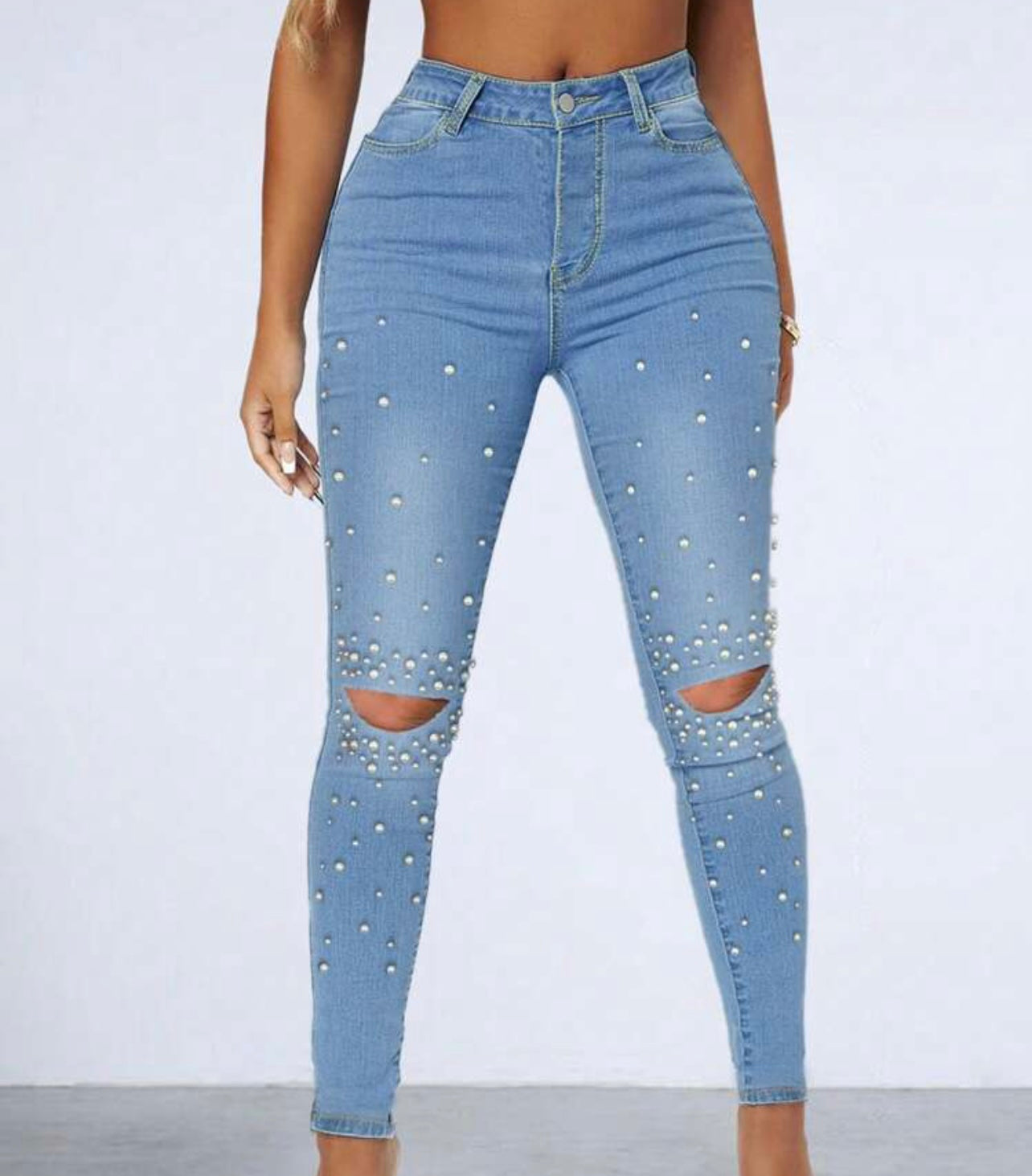 Pearl Knee Out Jeans